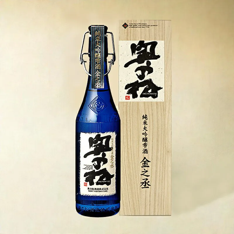 奥の松　純米大吟醸雫酒 金之丞 720ml【蔵元直送】【受注生産】【要冷】退職祝い 包装無料 のし対応 御年賀 お年賀 御歳暮 お歳暮 贈答 ギフト お祝い 還暦 お礼 誕生日 木箱 蔵元 地酒 化粧箱入 プチ贅沢 父の日 ふくしまプラ　地酒【ふくしま15％OFFクーポン対象】
