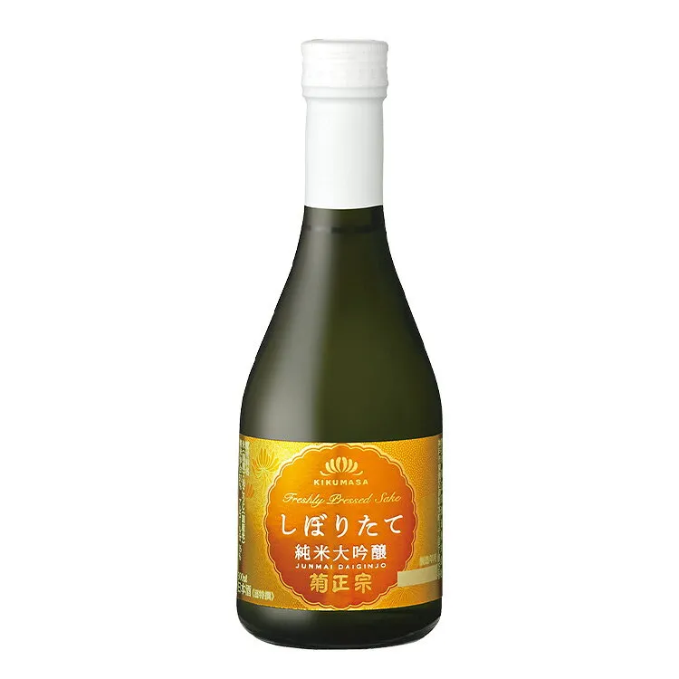 【公式】「菊正宗　超特撰 しぼりたて純米大吟醸 300ml」 フレッシュ　果実の香り　華やか　プレゼント　菊正宗酒造　灘　高級感　磨き50　精米歩合50％　淡麗辛口　日本酒　清酒　生貯蔵酒のフレッシュ感　冷やして