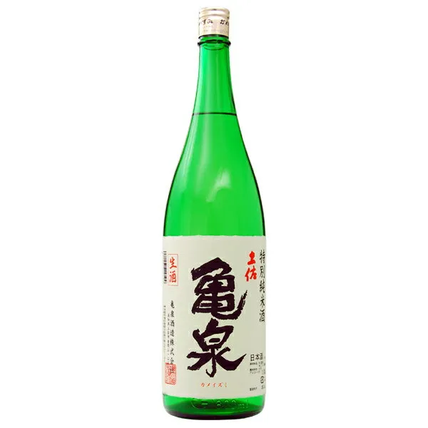 日本酒 地酒 高知 亀泉 特別純米 生 1800ml 1梱包6本まで 要クール便