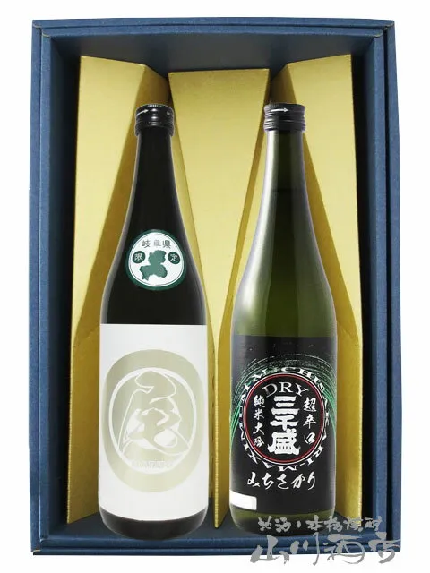 三千盛 ( みちさかり ) まる尾 720ml + 純米ドライ 超辛口 純米大吟醸 720ml【 2637 】【 日本酒 贈答品 ギフト 】【箱付き2本セット 】【 送料無料 】【 敬老の日 贈り物 ギフト プレゼント 】